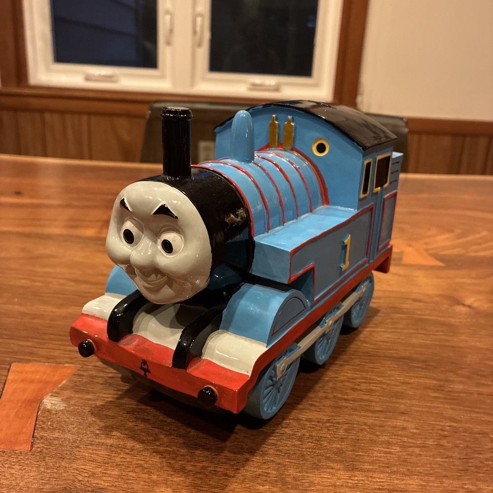 THOMAS The Train Tank Engine 1 Gullane 2014 Coin Piggy Bank Ceramic With Stopper